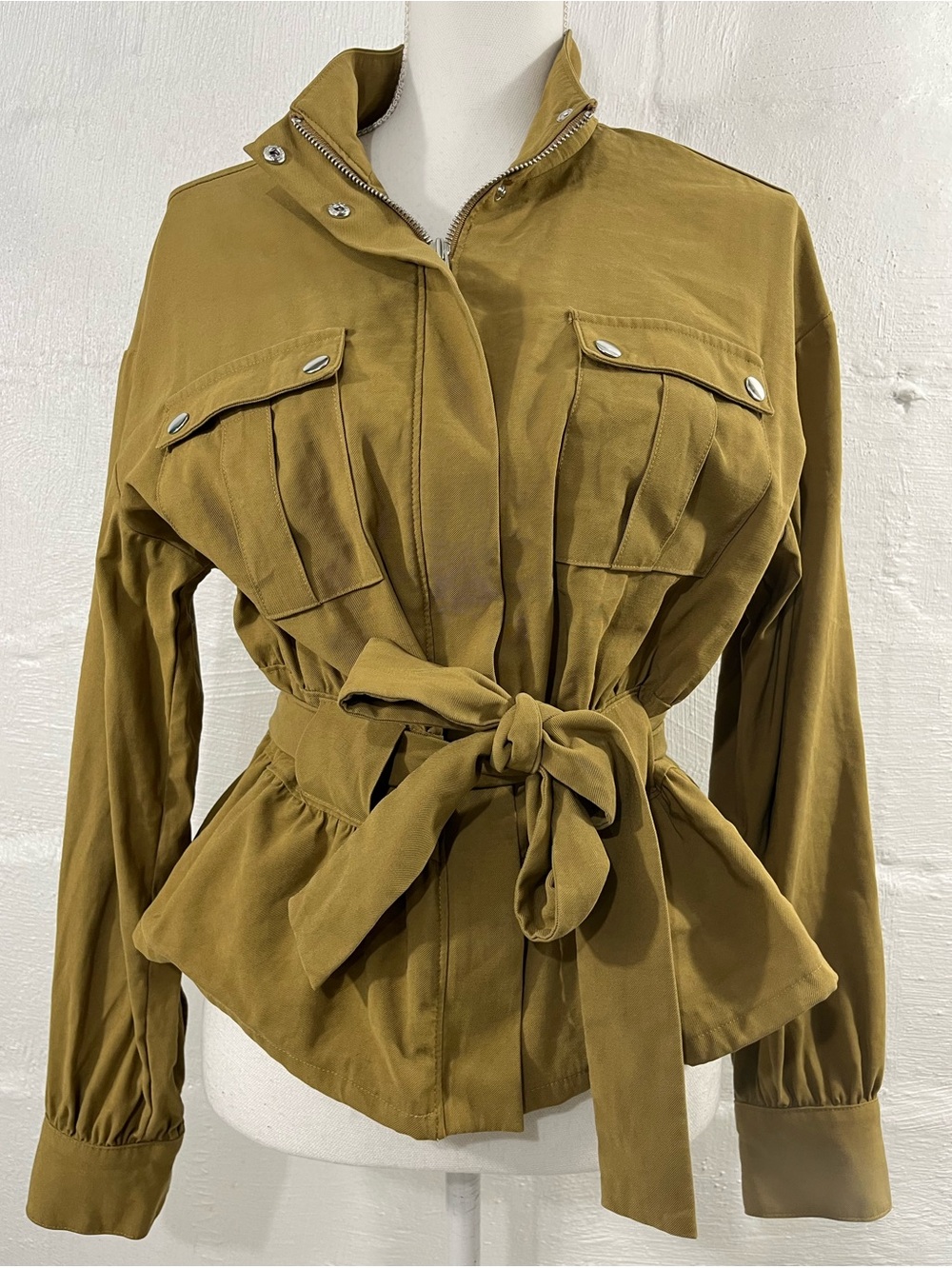 NINE WEST BELTED UTILITY JACKET - Picture 7 of 14